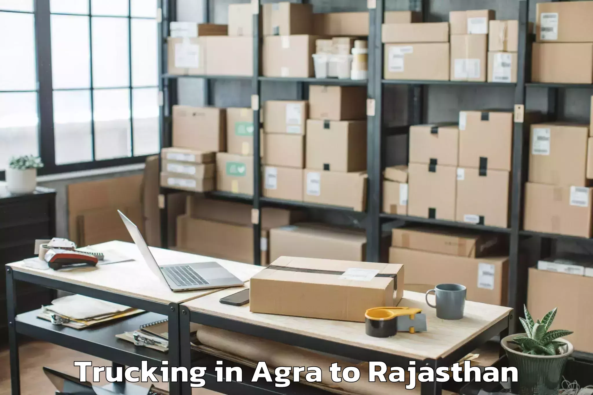 Easy Agra to Baswa Trucking Booking